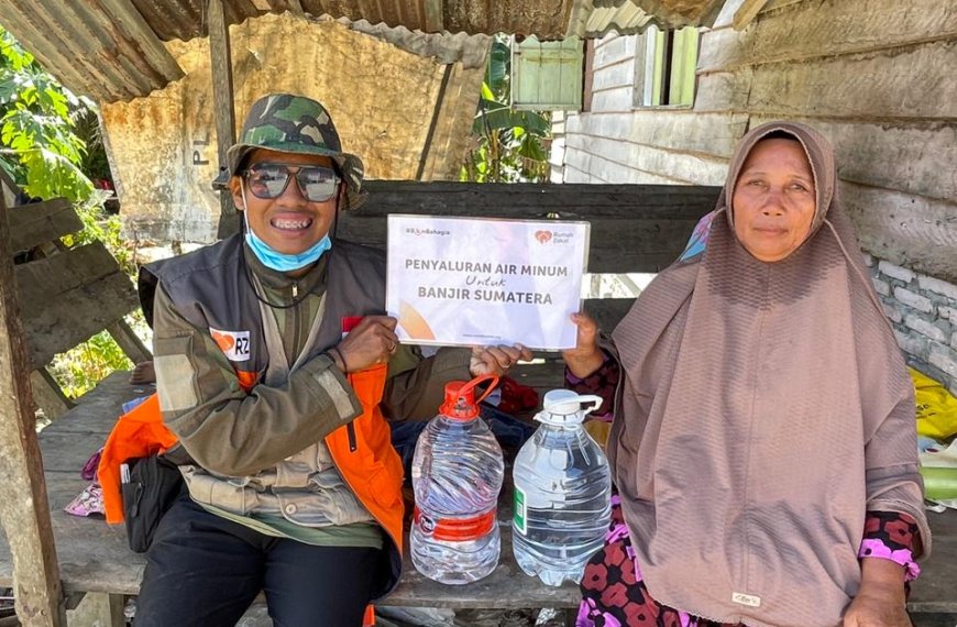 Rumah Zakat Menyalurkan 250 Liter Air Minum…
