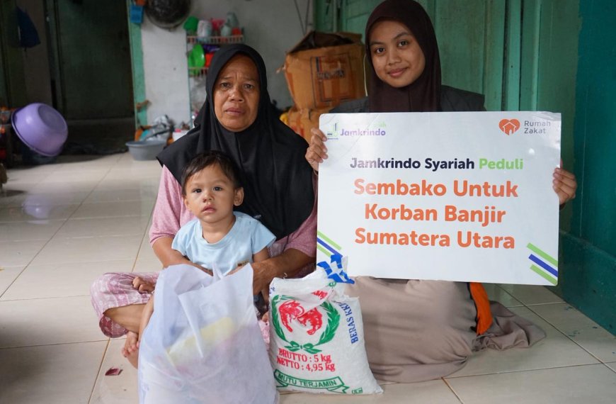 Jamkrindo Syariah bersama Rumah Zakat salurkan bantuan banjir Sibolga