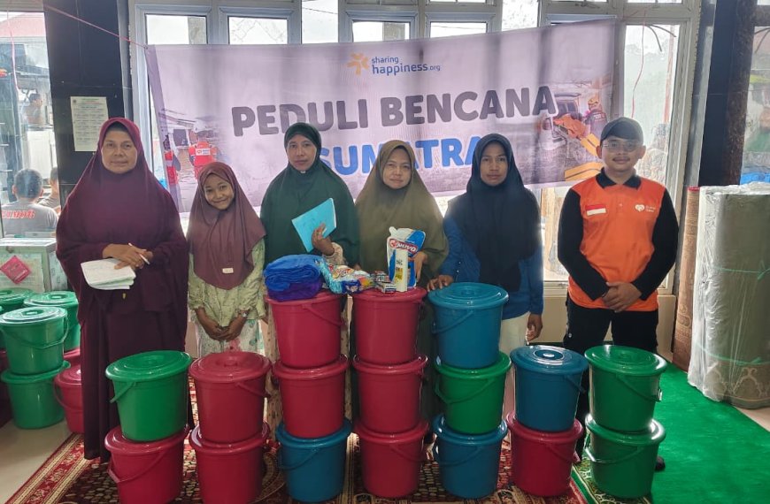 Bantuan warga Agam berupa hygiene kit disalurkan Sharing Happines melalui Rumah Zakat di Palembayan