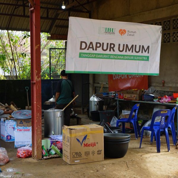 Dapur umum Tapanuli Tengah kolaborasi IBU Foundation dan Rumah Zakat