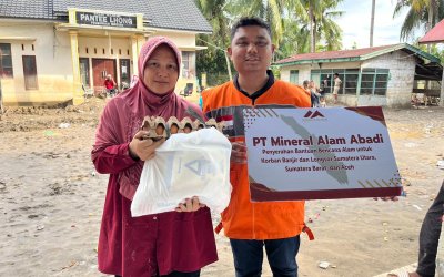 Sinergi PT Mineral Alam Abadi Bersama Rumah Zakat Hadirkan 200 Paket Sembako untuk Warga Terdampak Banjir di Gampong Pantee Lhong