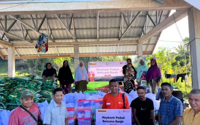 Maybank Bersama Rumah Zakat Berkolaborasi Bantu Korban Banjir Sumatera