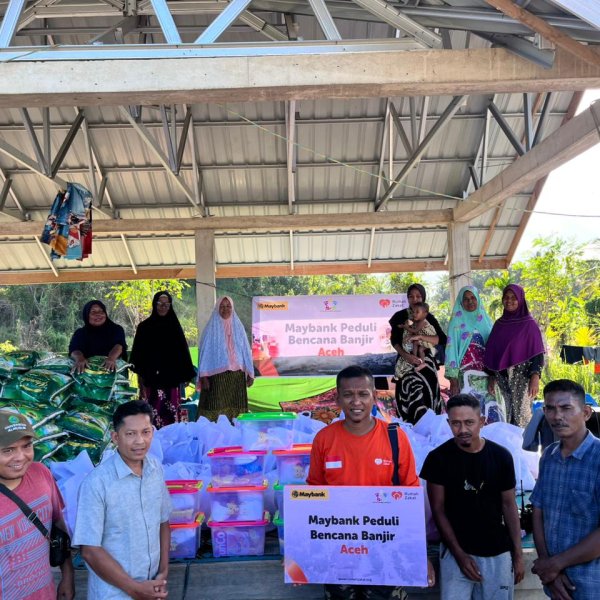 Makanan siap saji untuk korban bantuan banjir bandang Aceh hasil kolaborasi Rumah Zakat dan Maybank