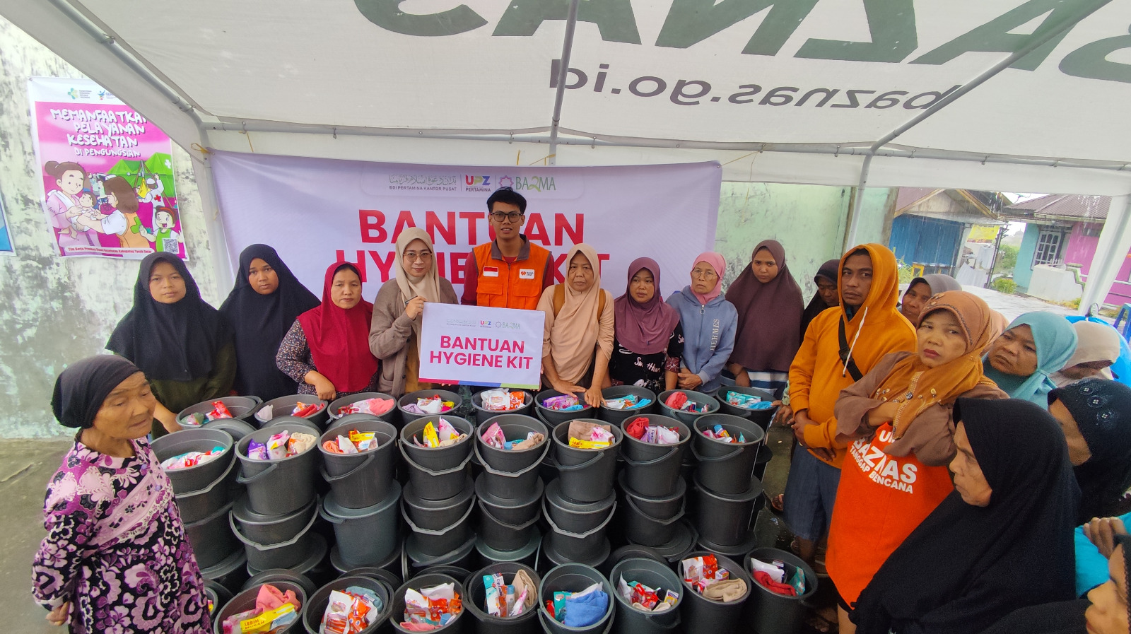 BAZMA Pertamina Rumah Zakat Tanah Datar salurkan hygiene kit untuk korban banjir