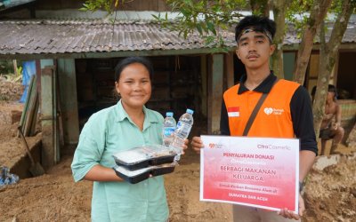 Citra Cosmetic Bersama Rumah Zakat Salurkan Bantuan Banjir Tapanuli Tengah