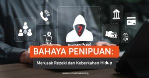 Ilustrasi bahaya penipuan dalam Islam yang merusak keberkahan rezeki