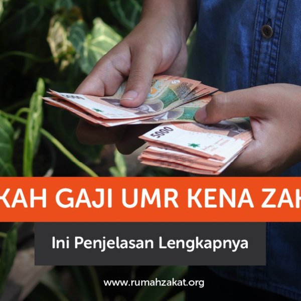 Ilustrasi gaji UMR dan kewajiban zakat penghasilan dalam Islam