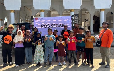 Rumah Zakat Buka Layanan Pos Segar untuk Anak-anak dan Warga Sekitar Masjid Al Furqan