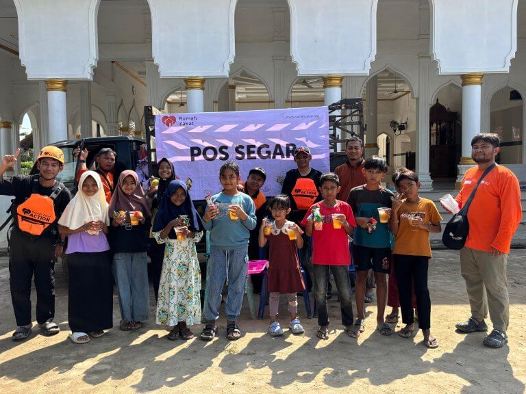 Rumah Zakat Buka Layanan Pos Segar untuk Anak-anak dan Warga Sekitar Masjid Al Furqan