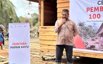 Opening Ceremony Program Pembangunan 100 Huntara di Desa Geudumbak Aceh Utara