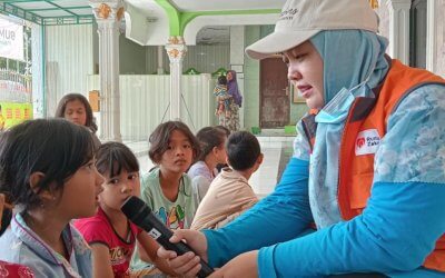Rumah Zakat Gelar Layanan Dukungan Psikososial untuk Anak-anak Terdampak Banjir di Aceh Tamiang