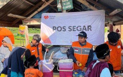 Rumah Zakat Selenggarakan Pos Segar untuk Warga di Kutablang dan Peusangan Selatan, Bireuen