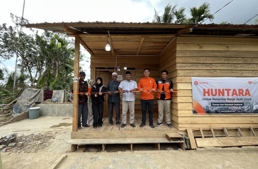 Hunian Sementara Aceh Utara untuk penyintas banjir