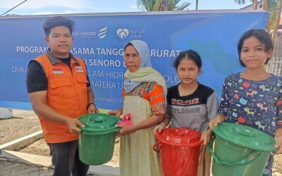 Donggi Senoro LNG dan Rumah Zakat Salurkan 100 Paket Hygiene Kit untuk Pengungsi Batang Toru