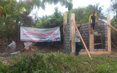 Kolaborasi Kemanusiaan Pertamina, BAZMA, dan Rumah Zakat Bangun MCK untuk Pengungsi Banjir Aceh