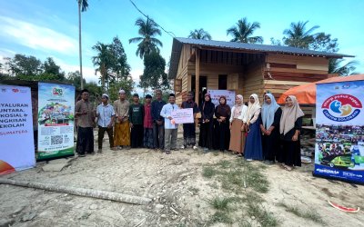 LKG TPQ Soloraya bersama Rumah Zakat Gelar Layanan Psikososial dan Serah Terima Huntara di Aceh Utara