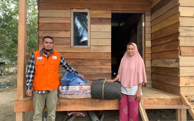 Rumah Zakat Salurkan Bantuan Perlengkapan Tidur untuk Korban Banjir Bandang Aceh