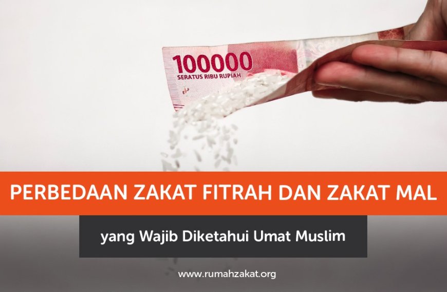perbedaan zakat fitrah dan zakat mal