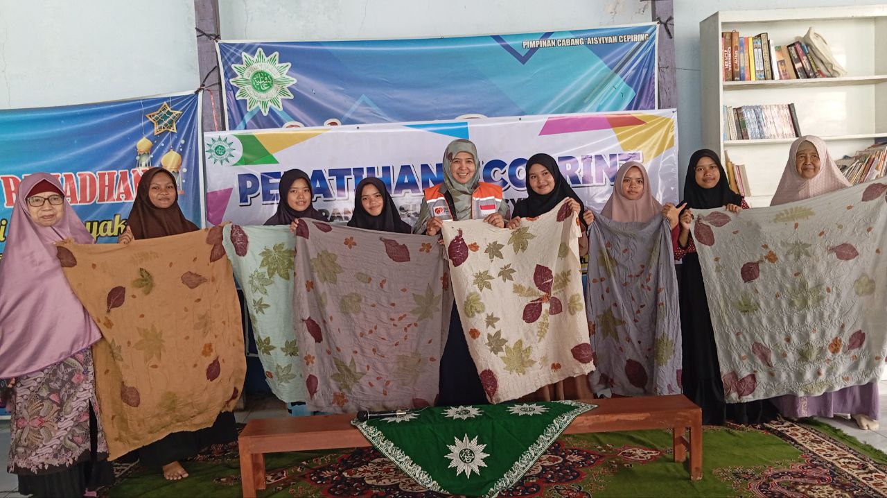Pelatihan Ecoprint Anak Panti Aisyiyah Kendal