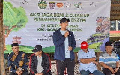 Aksi Lestari HPSN 2026: Penuangan Eco Enzym untuk Pulihkan Setu Pengasinan