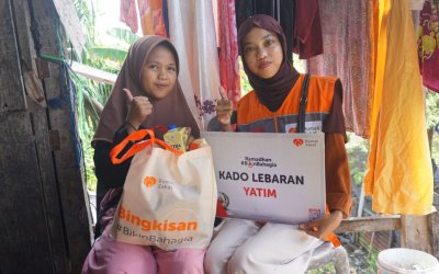 Senyum Ramadhan di Tengah Penyaluran Kado Lebaran Yatim di Gowa