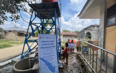ParagonCorp dan Rumah Zakat Salurkan Sumur Bor untuk Pustu Tualang, Dukung Pemulihan Pascabencana di Aceh Timur