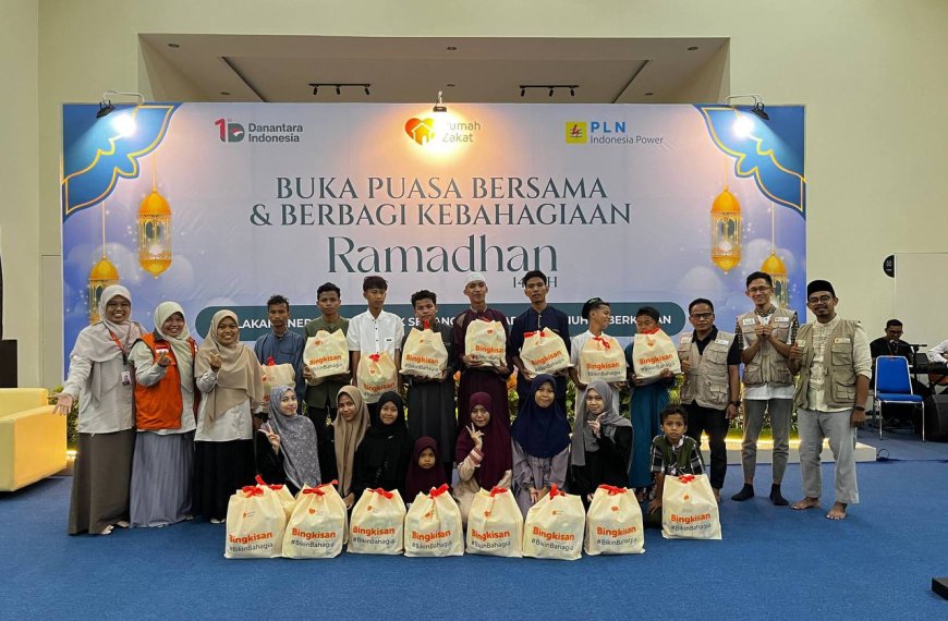 LAZ An Nur PLN dan Rumah Zakat Salurkan Kado Lebaran Yatim