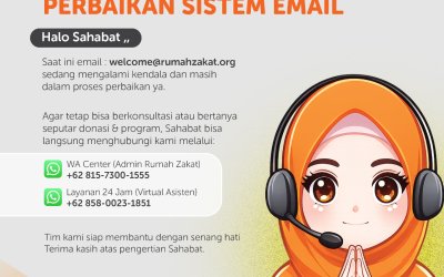 Pemberitahuan Perbaikan Sistem Email