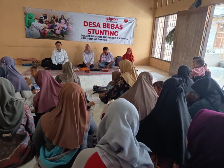 PT Pigeon Indonesia Bersama Rumah Zakat Dorong PHBS dalam Program Desa Bebas Stunting di Panyabrangan
