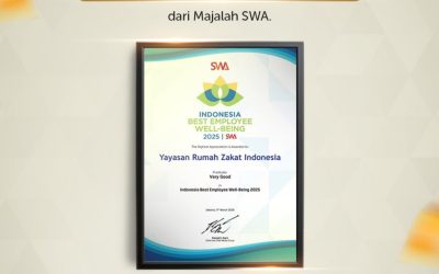 Rumah Zakat Raih Indonesia Best Employee Well-Being 2025 dari Majalah SWA