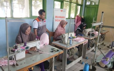 Peserta Antusias Ikuti Pelatihan Menjahit di Rumah Vokasi Binaan Rumah Zakat Serang