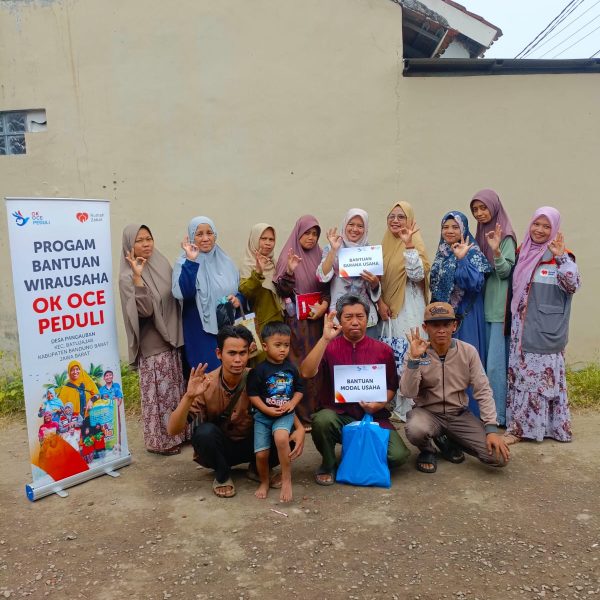 Rumah Zakat dan OKE Oce peduli salurkan bantuan