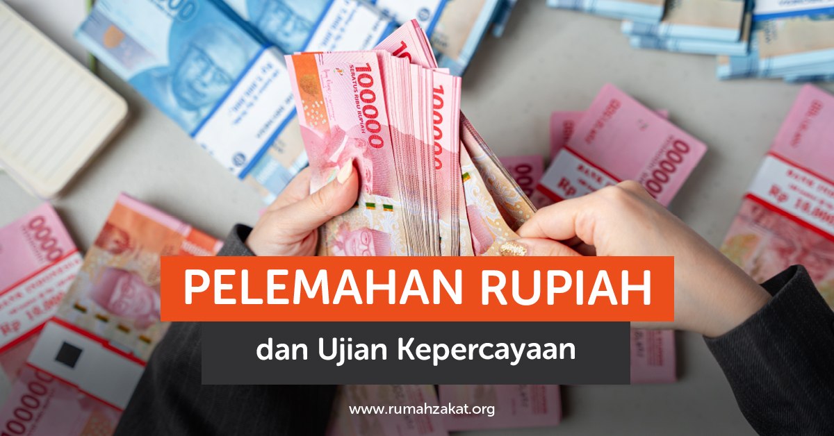 Ilustrasi nilai uang melemah