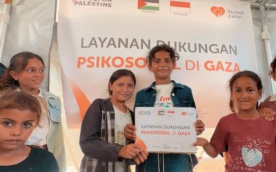 Rumah Zakat Provides Psychosocial Support to Recover Trauma of the Children of Gaza