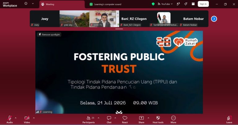 Rumah Zakat bersama PPATK adakan penguatan pemahaman  kepatuhan dan  akuntabilitas pengelolaan dan sosial masyarakat