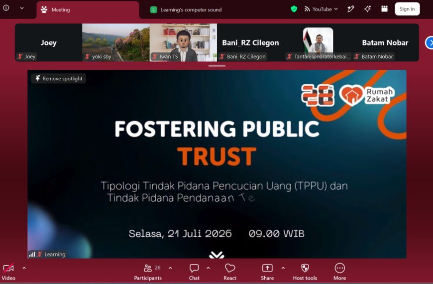 Rumah Zakat bersama PPATK adakan penguatan pemahaman …