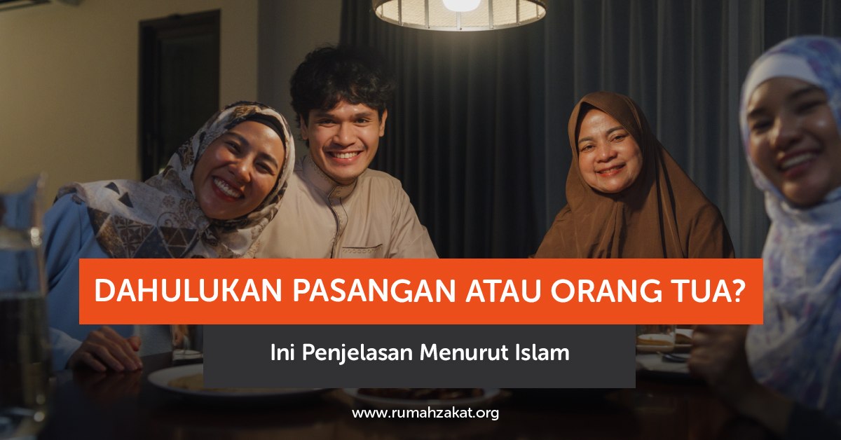 Ilustrasi keluarga bahagia pasangan suami istri dan kedua orang tua Ilustrasi keluarga bahagia pasangan suami istri dan kedua orang tua