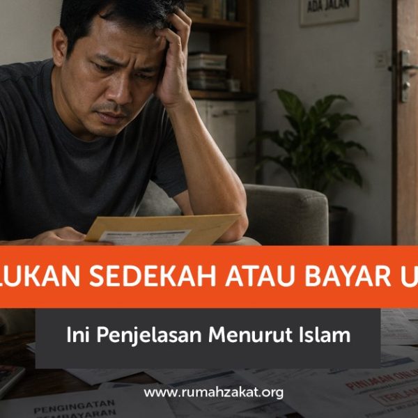 Ilustrasi melunasi utang sebelum bersedekah