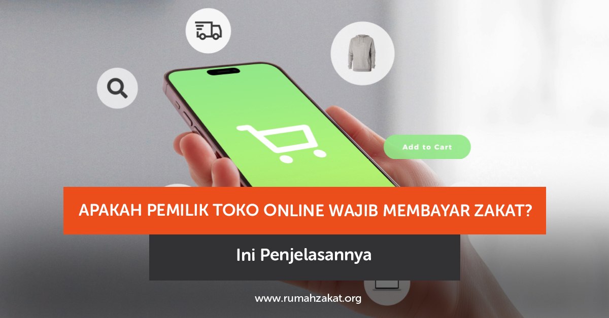 Ilustrasi usaha online dan zakat