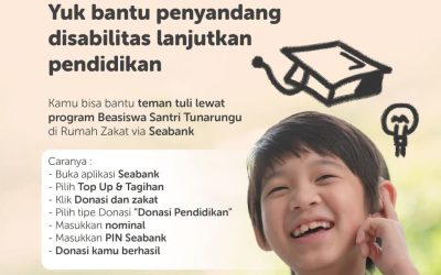 Jangan Tunda Kebaikan, Dukung Pendidikan Penyandang Disabilitas .