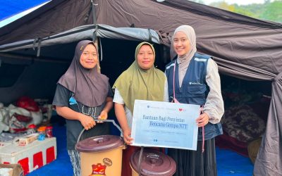 Rumah Zakat dan Paragon Salurkan Bantuan untuk Penyintas Gempa di Manggarai Timur