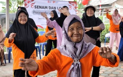 Semarak Kemerdekaan, Rumah Zakat Ajak Lansia Bergerak dan Bergembira di Sukajaya Lempasing