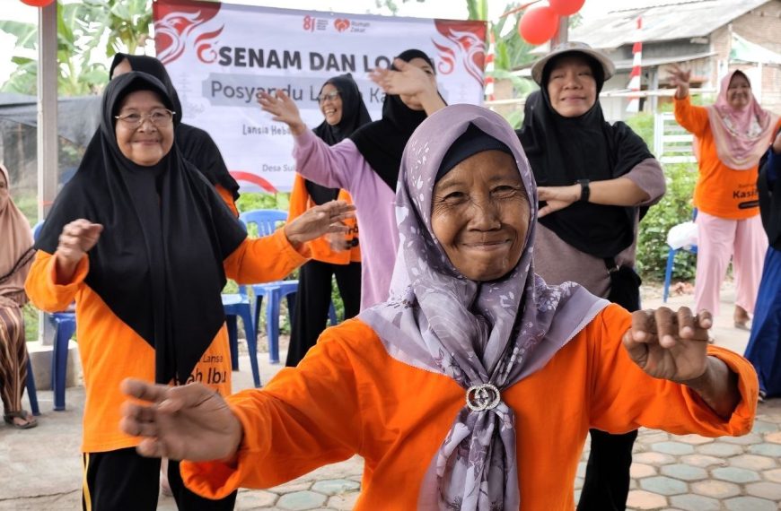 Kegiatan lansia kemerdekaan bersama Rumah Zakat di Sukajaya Lempasing Pesawaran