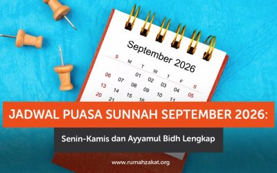 Jadwal Puasa Sunnah September 2026: Senin-Kamis dan Ayyamul Bidh Lengkap