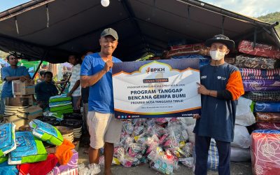 BPKH Bersama Rumah Zakat Salurkan Bantuan Tanggap Darurat untuk Penyintas Gempa di Dusun Waso, Manggarai Timur