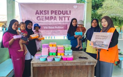 Vill IBIZA ROBLOX Bersama Rumah Zakat Salurkan 41 Paket Makan Bergizi untuk Bayi dan Balita di Nagekeo