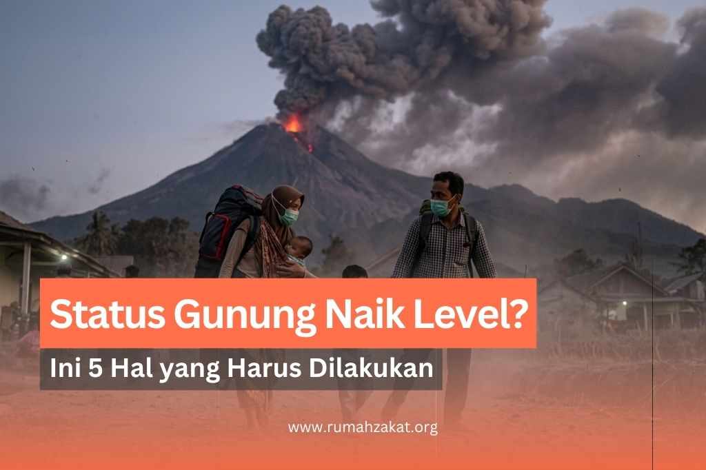 yang dilakukan saat status gunung naik level