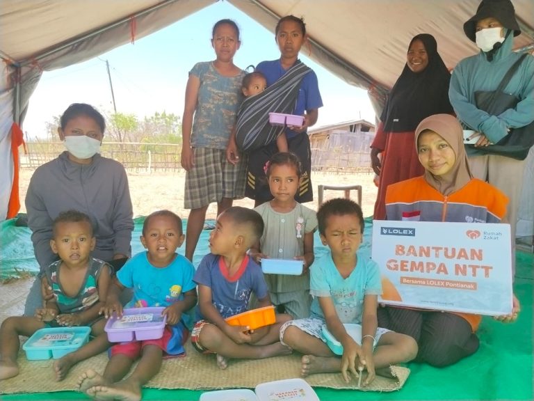 Lolex Bersama Rumah Zakat Hadirkan Dapur Gizi untuk Anak dan Ibu Pascabencana di NTT