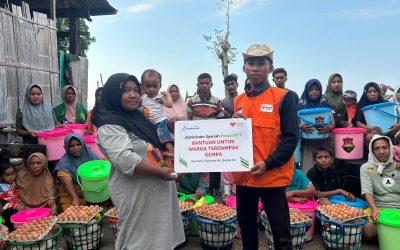 Jamkrindo Syariah dan Rumah Zakat Salurkan Bantuan untuk Penyintas Gempa di Manggarai Timur