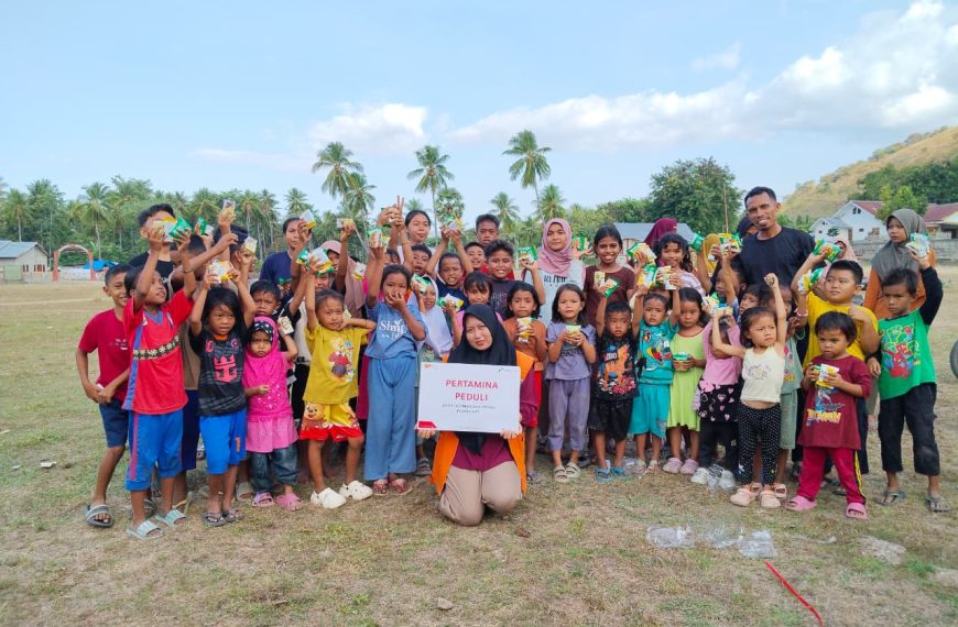 Pertamina Peduli bersama Rumah Zakat menggelar LDP untuk 53 anak terdampak gempa di Ngada, NTT.
